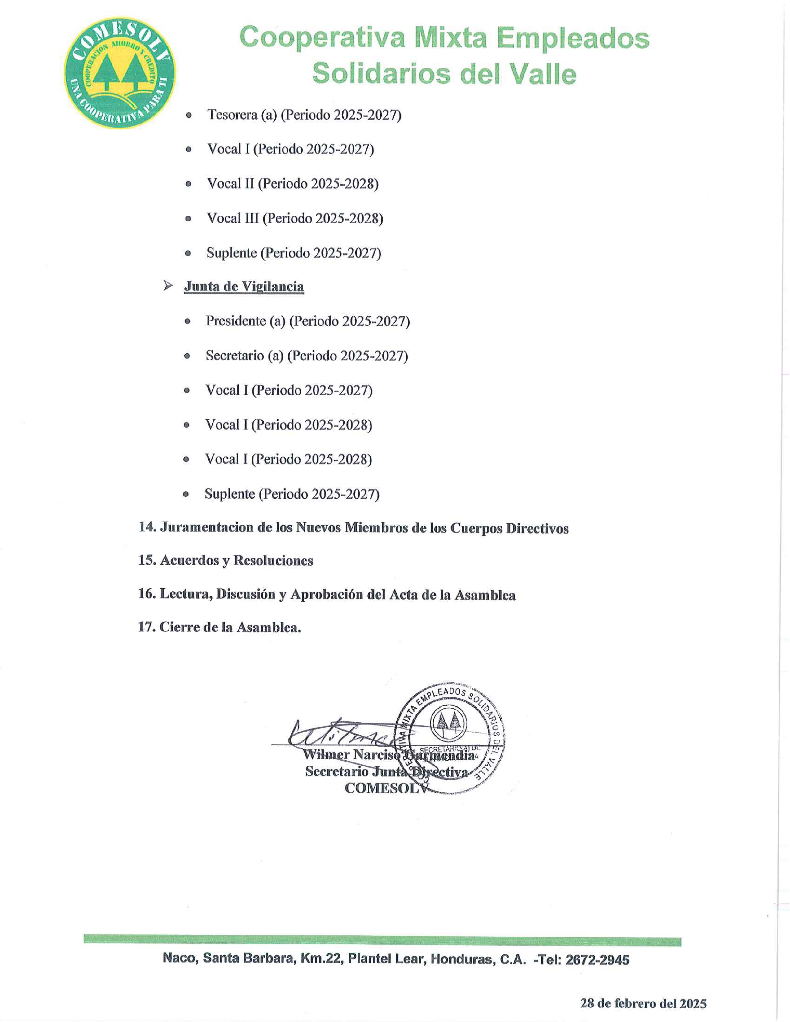 Convocatoria Página 3